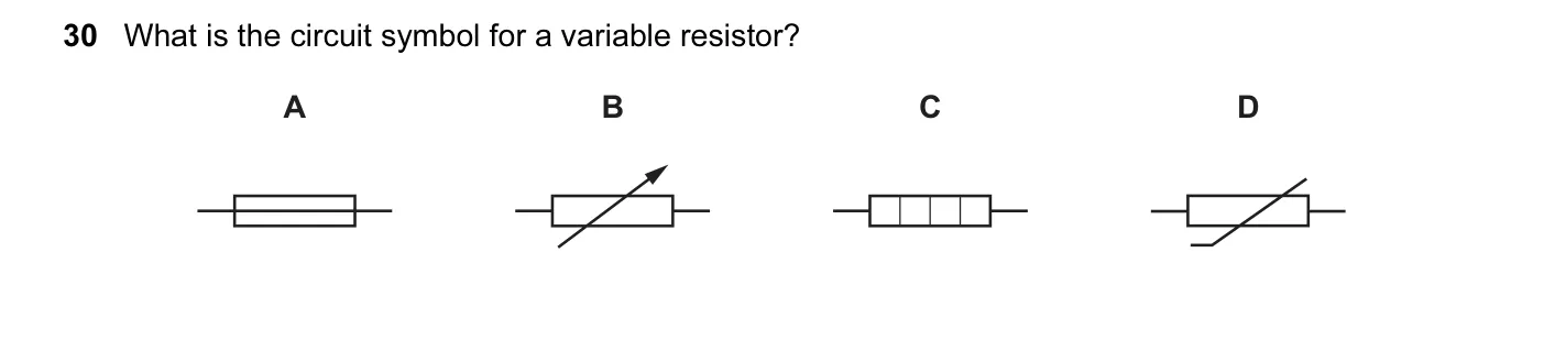 Question 30, November 2015, 0625 Paper 11