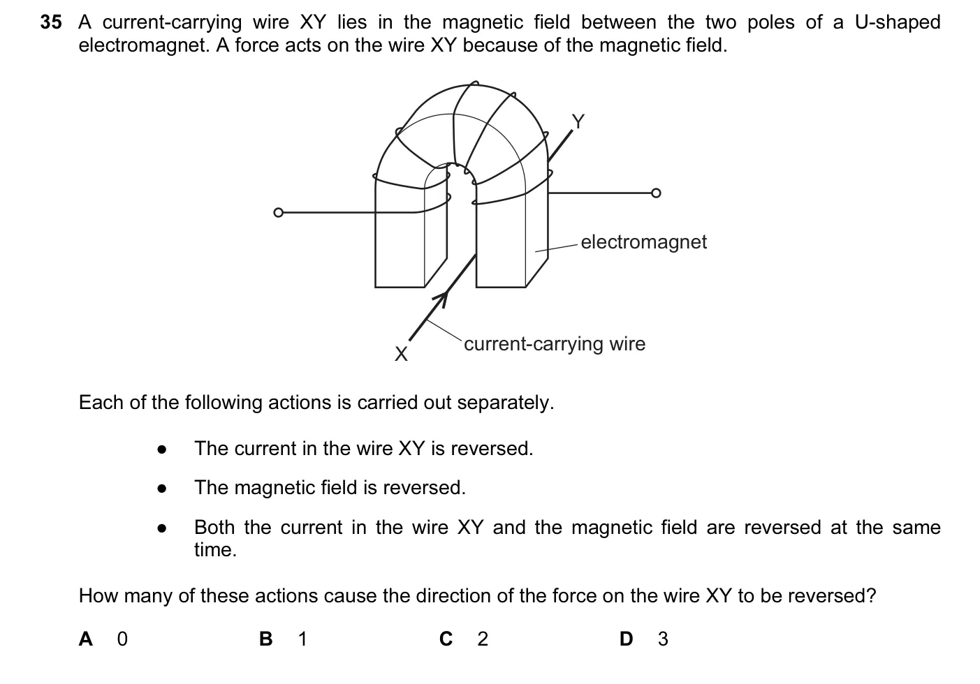 Question 35, November 2015, 0625 Paper 11