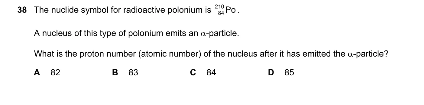 Question 38, November 2015, 0625 Paper 11