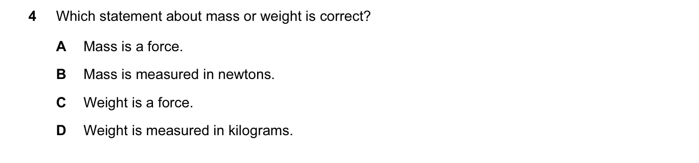 Question 4, November 2015, 0625 Paper 12