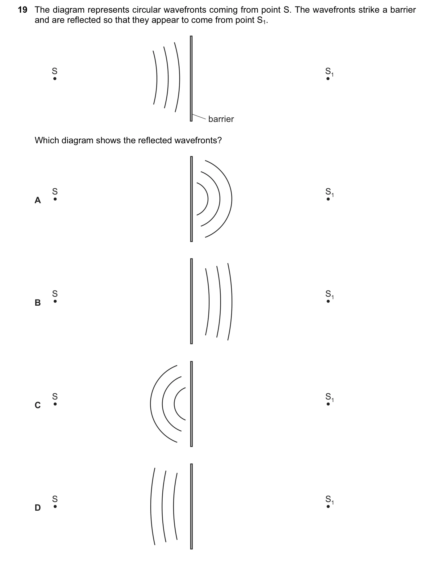 Question 19, November 2015, 0625 Paper 12