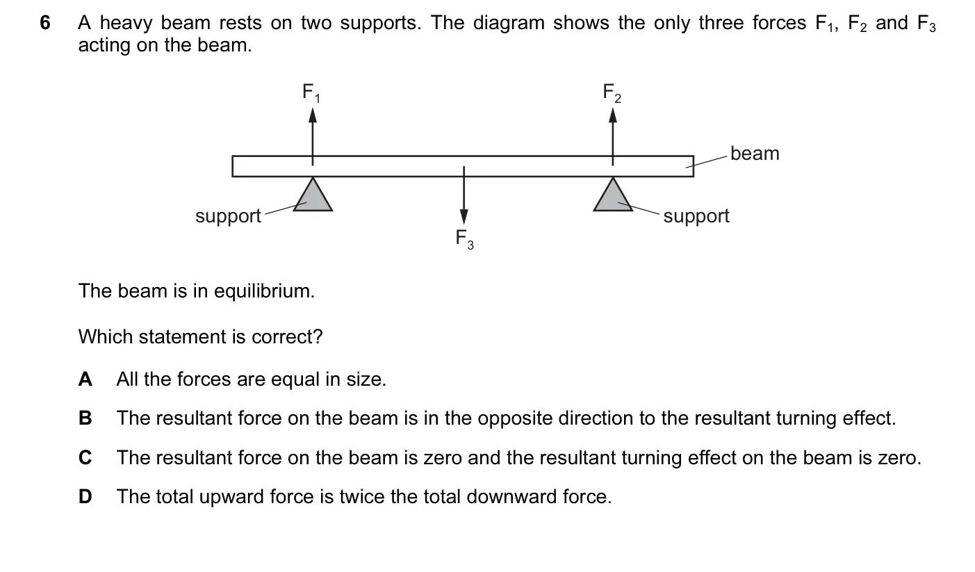 Question 6, November 2015, 0625 Paper 13