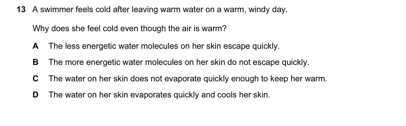 Question 13, November 2015, 0625 Paper 13