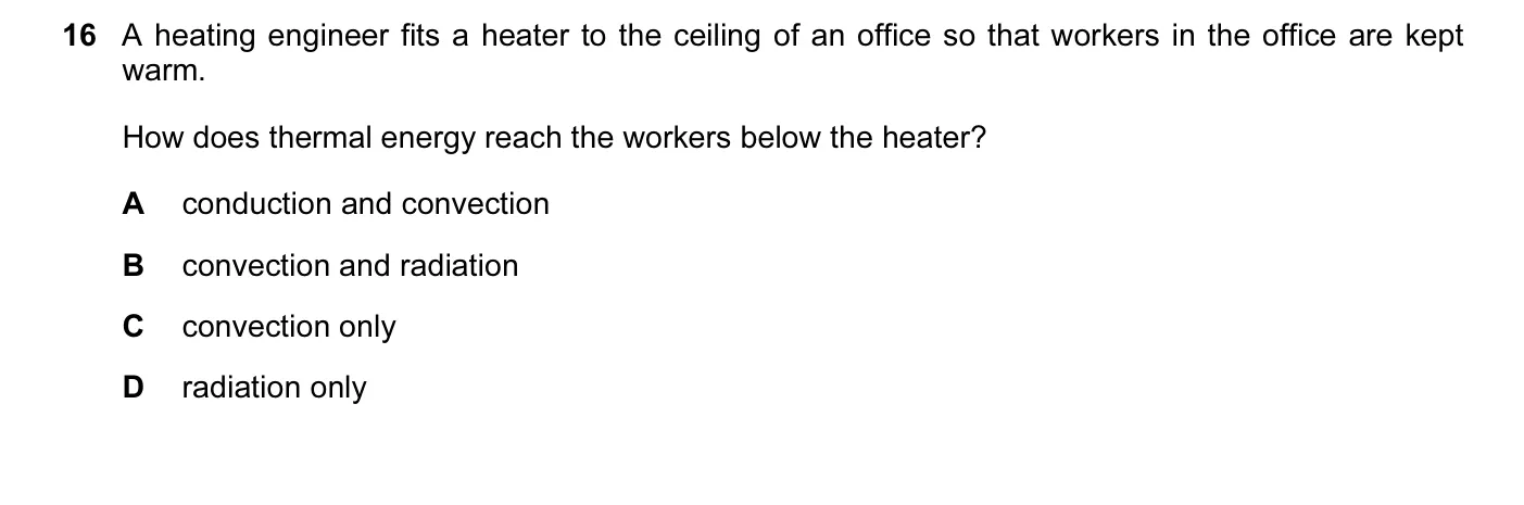 Question 16, November 2015, 0625 Paper 13