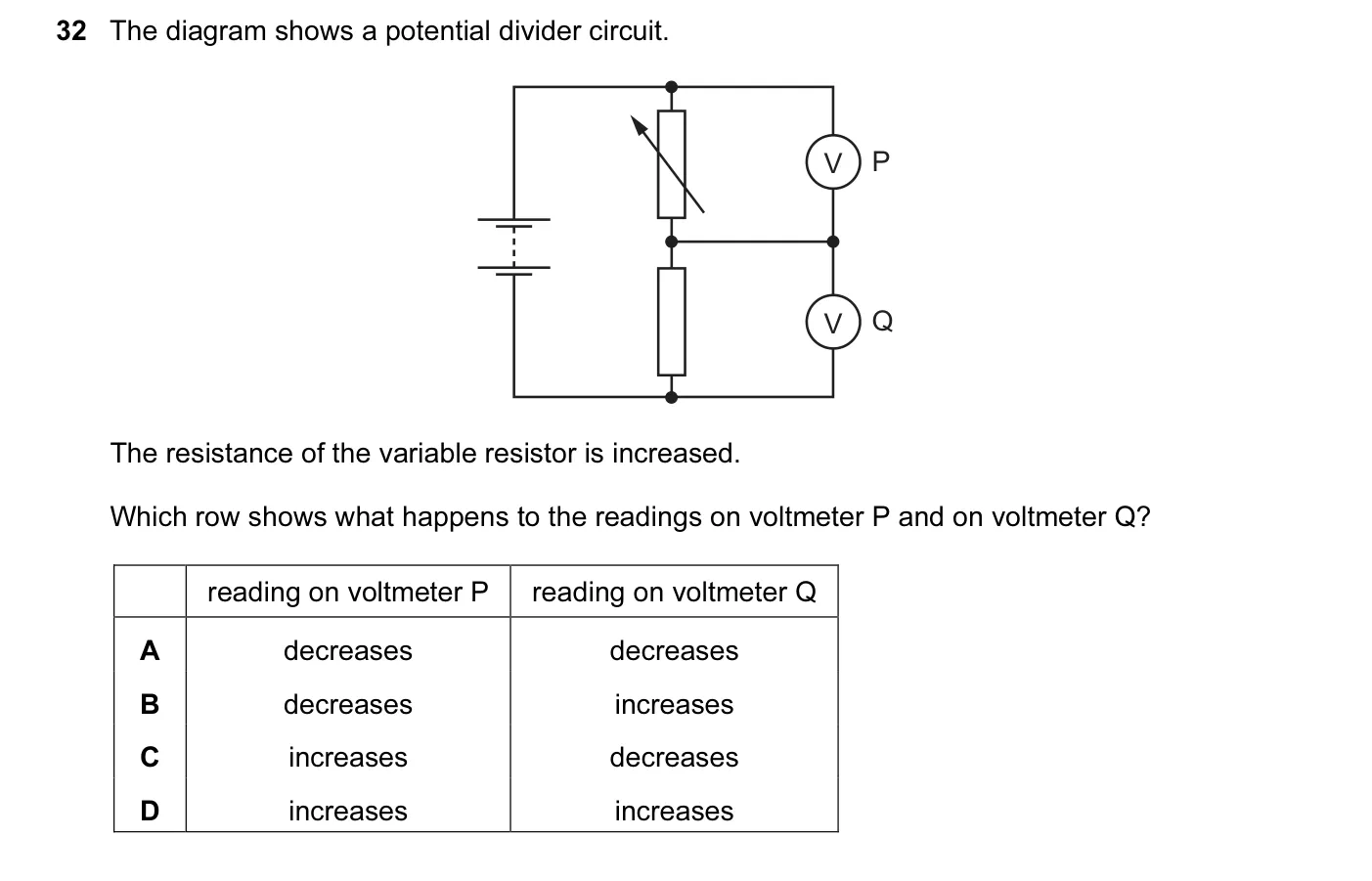 Question 32, November 2015, 0625 Paper 13