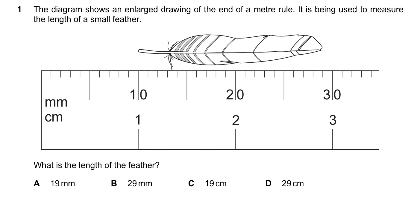 Question 1, June 2016, 0625 Paper 11