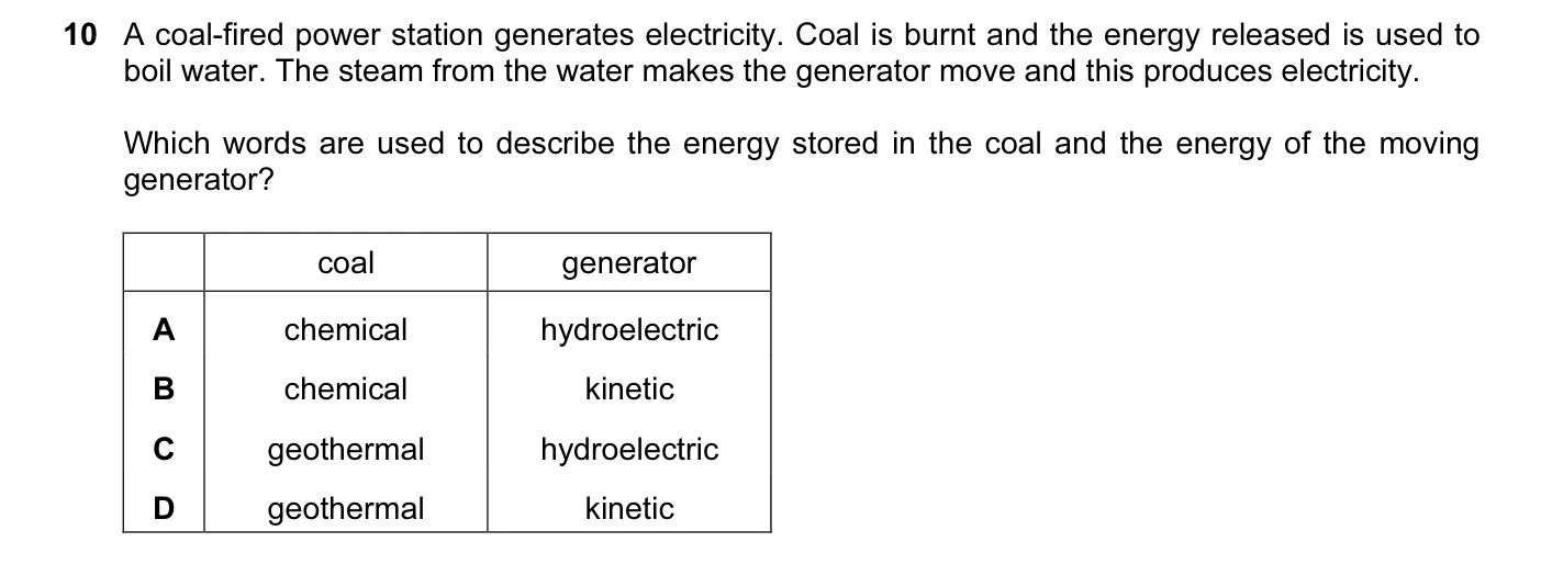 Question 10, June 2016, 0625 Paper 11