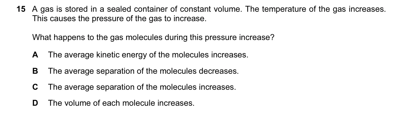 Question 15, June 2016, 0625 Paper 11