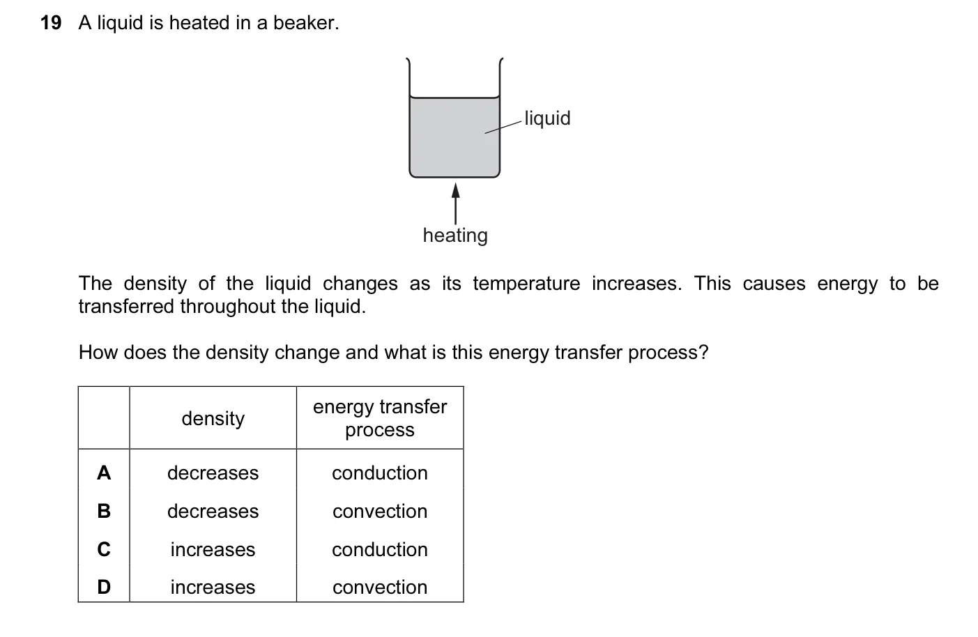 Question 19, June 2016, 0625 Paper 11