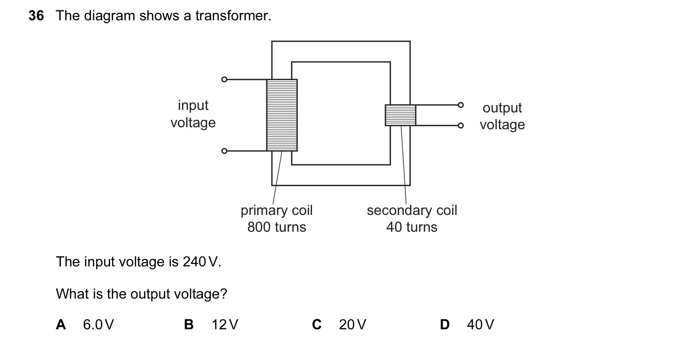 Question 36, June 2016, 0625 Paper 11