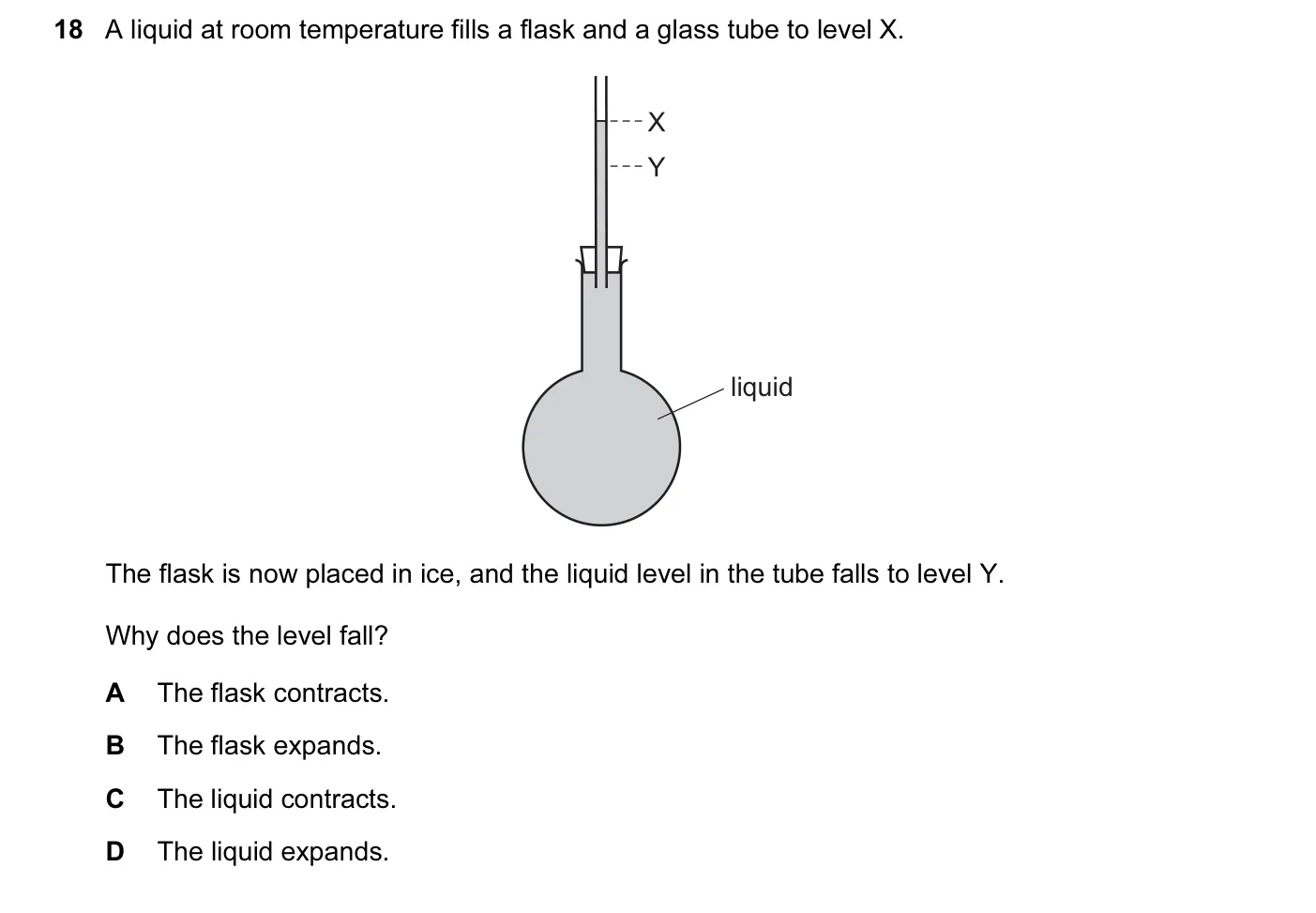Question 18, June 2016, 0625 Paper 12