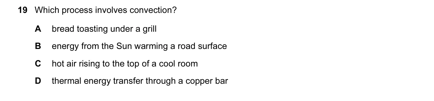 Question 19, June 2016, 0625 Paper 12
