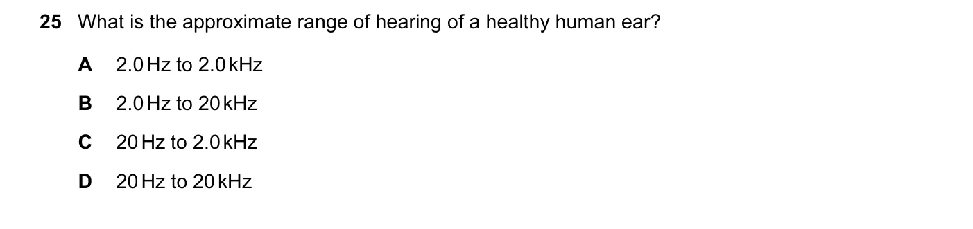 Question 25, June 2016, 0625 Paper 12