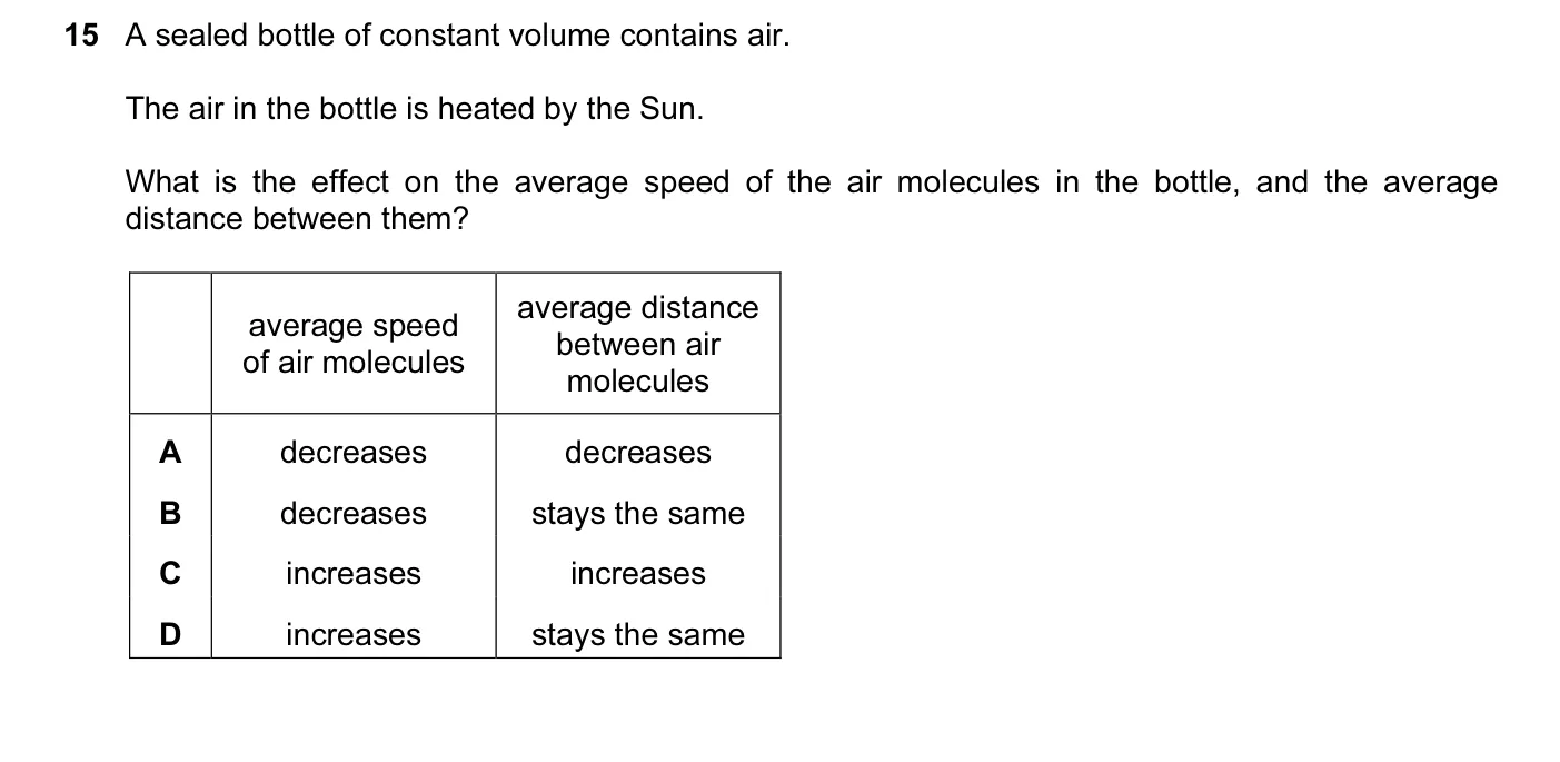 Question 15, June 2016, 0625 Paper 13