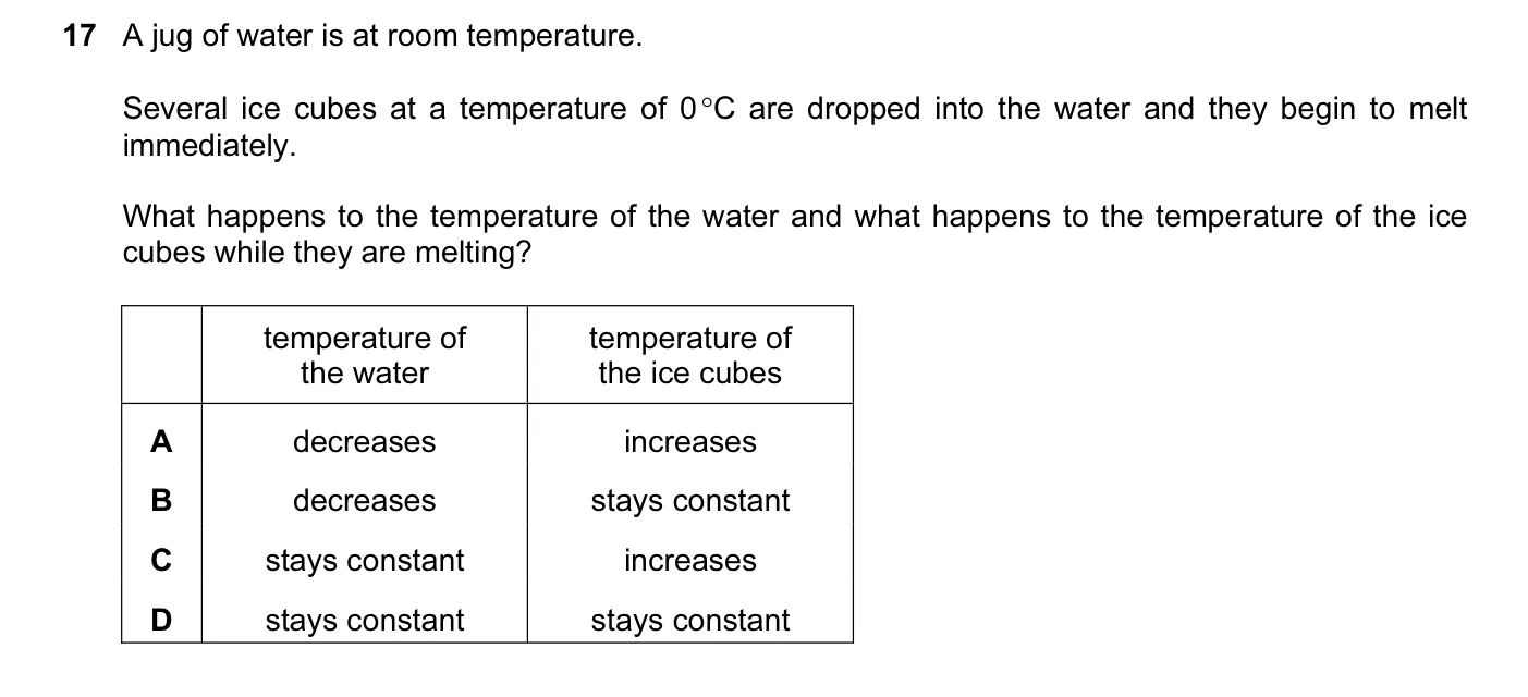 Question 17, June 2016, 0625 Paper 13