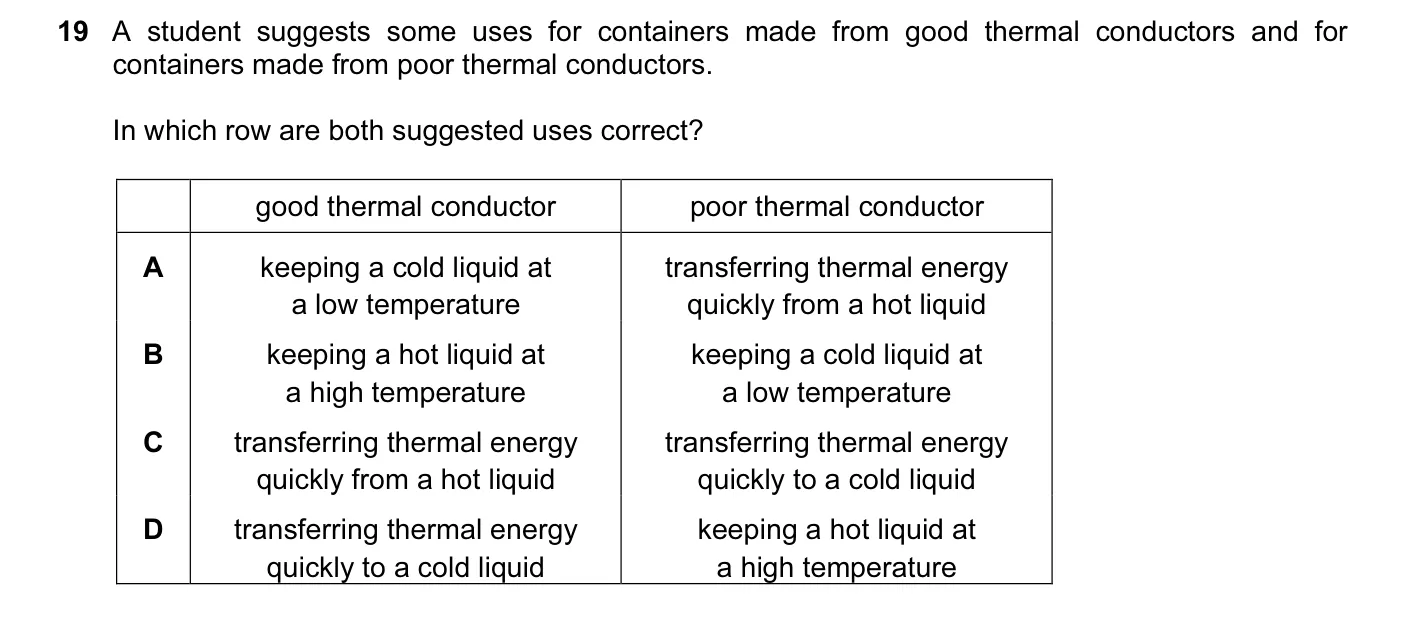 Question 19, June 2016, 0625 Paper 13