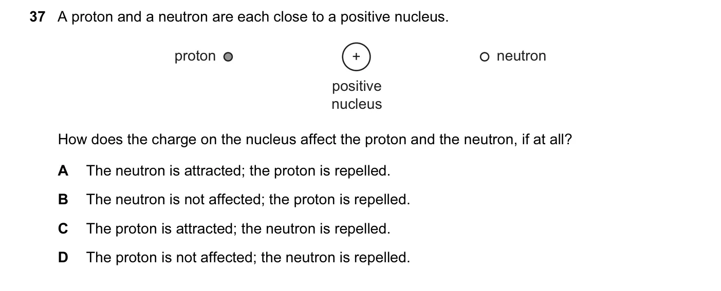 Question 37, June 2016, 0625 Paper 13