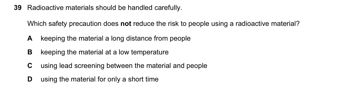 Question 39, June 2016, 0625 Paper 13