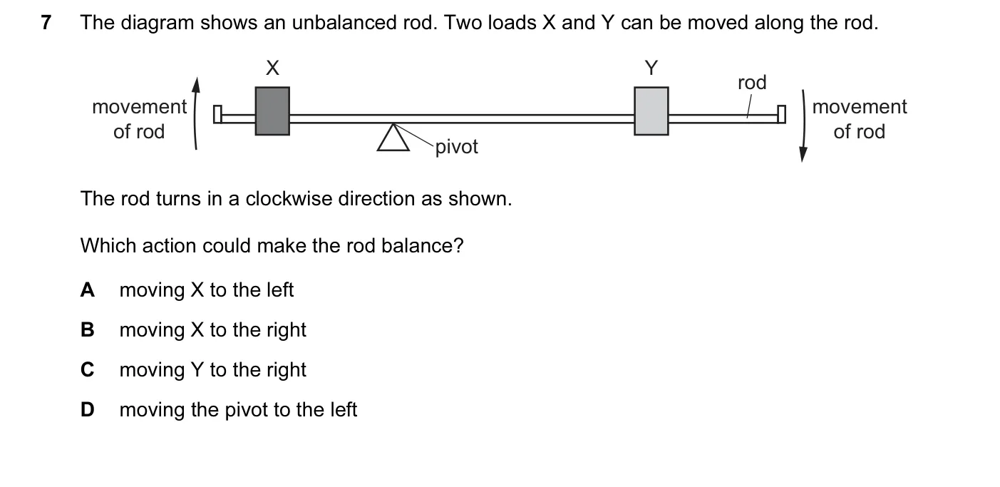 Question 7, March 2016, 0625 Paper 12