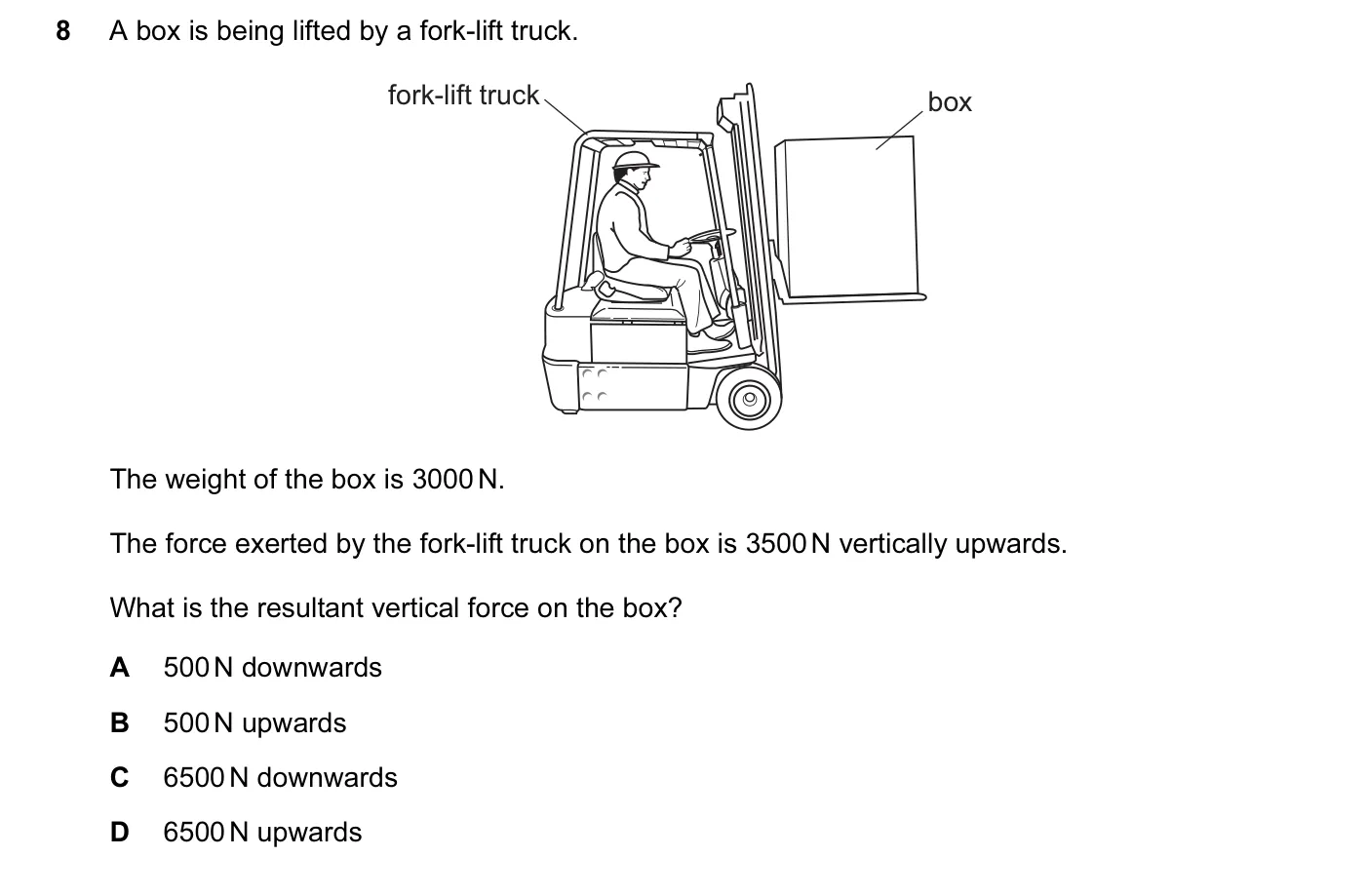 Question 8, March 2016, 0625 Paper 12