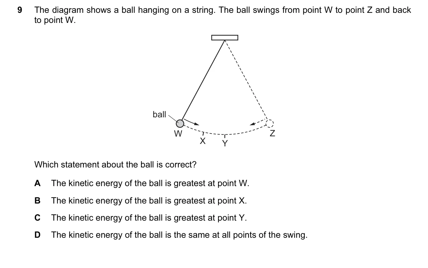 Question 9, March 2016, 0625 Paper 12