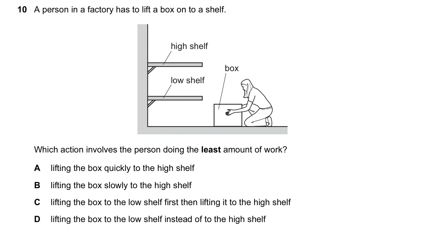 Question 10, March 2016, 0625 Paper 12