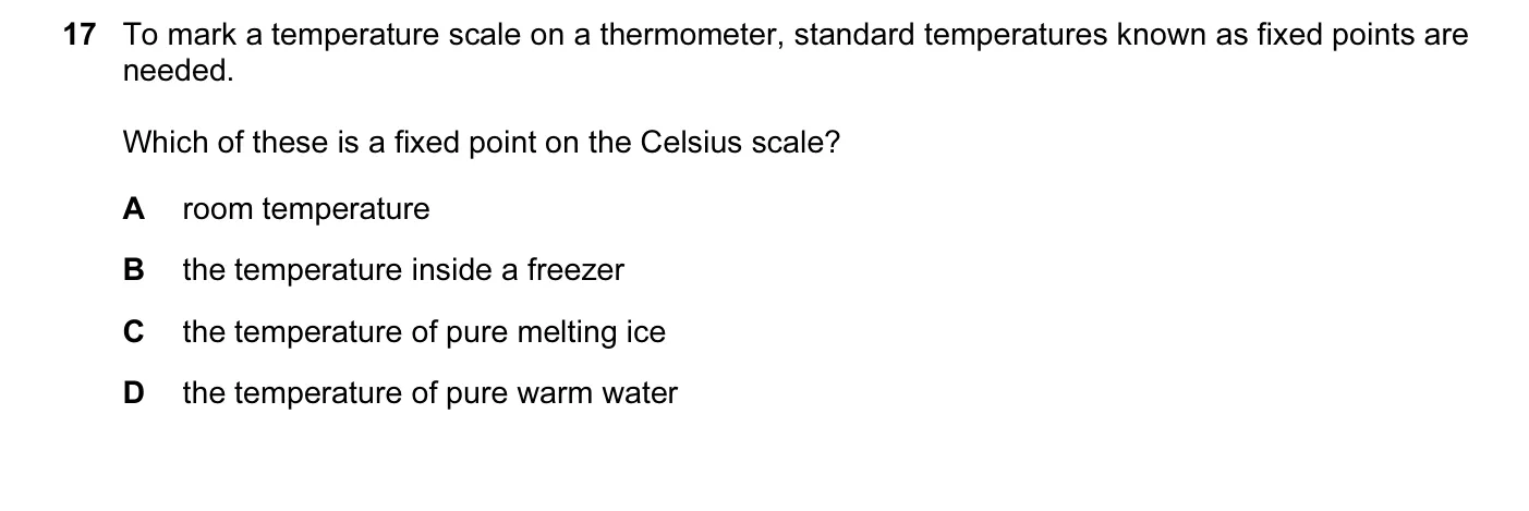 Question 17, March 2016, 0625 Paper 12