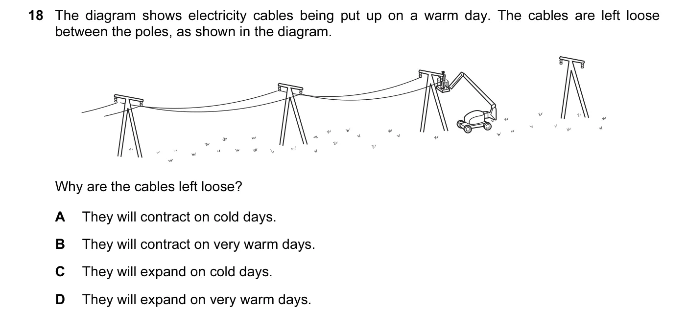 Question 18, March 2016, 0625 Paper 12
