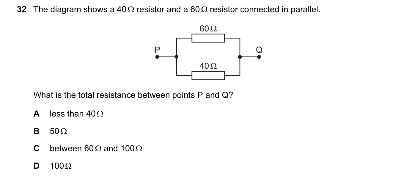 Question 32, March 2016, 0625 Paper 12