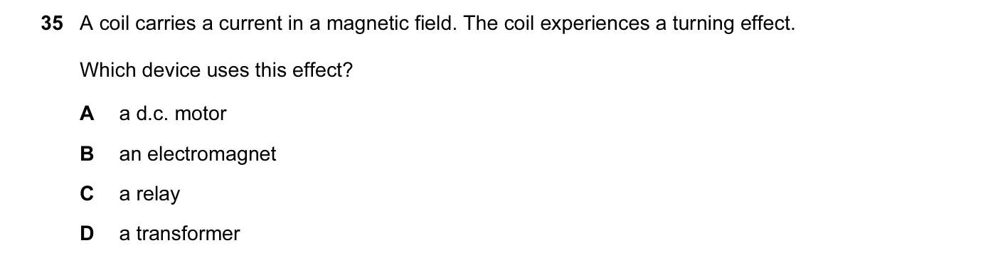 Question 35, March 2016, 0625 Paper 12