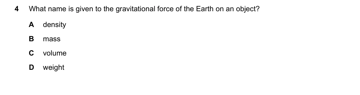 Question 4, November 2016, 0625 Paper 11