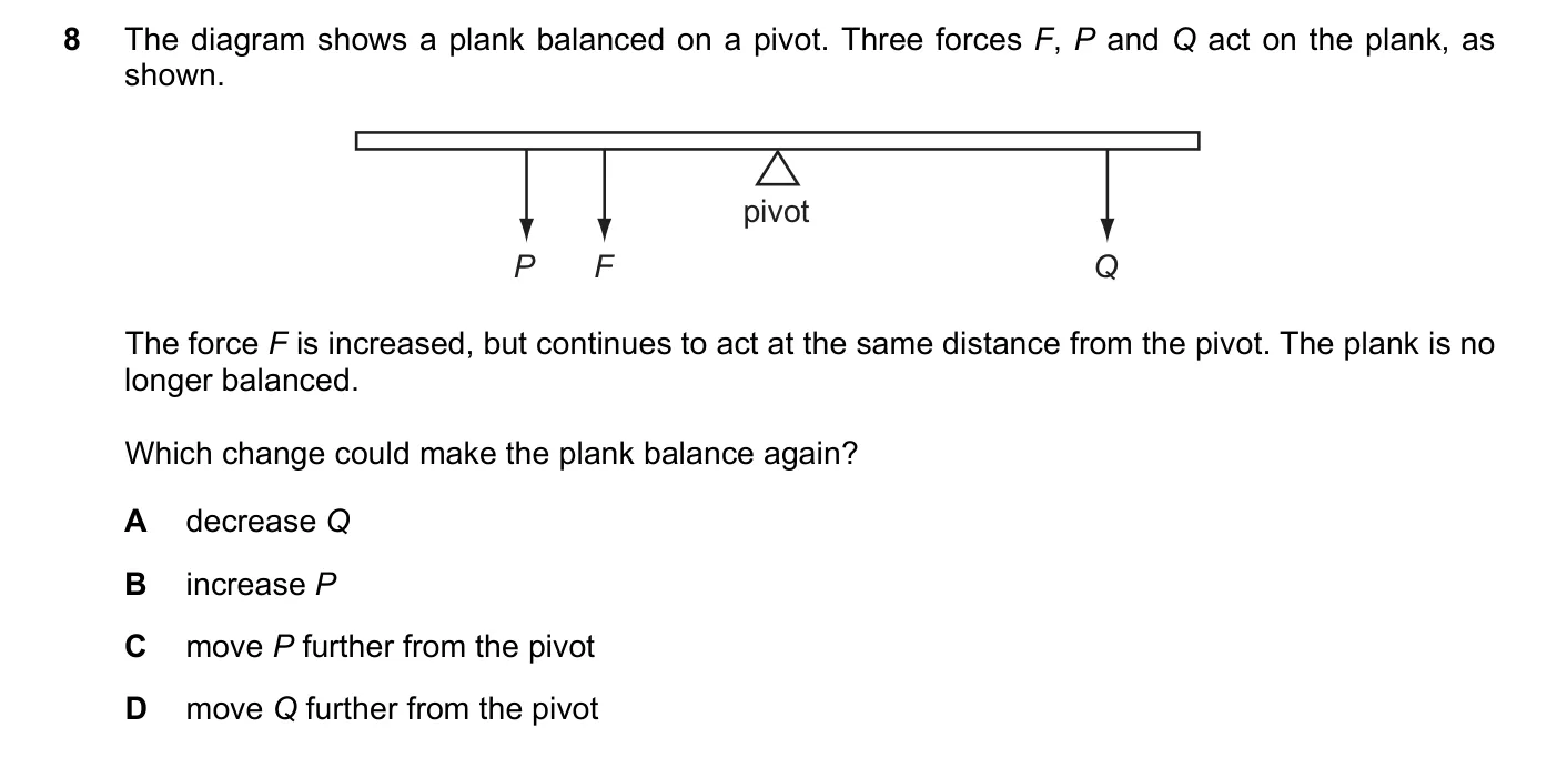 Question 8, November 2016, 0625 Paper 11