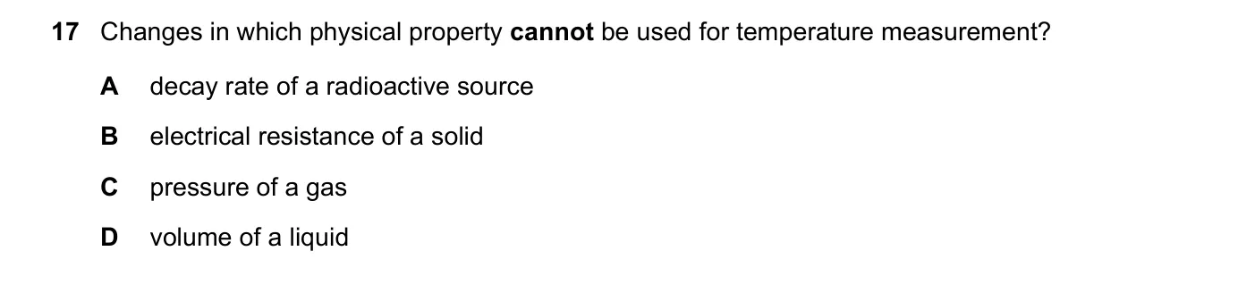 Question 17, November 2016, 0625 Paper 11