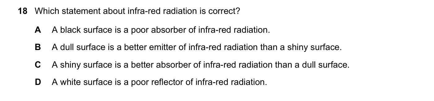 Question 18, November 2016, 0625 Paper 11