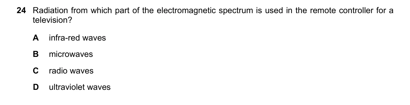 Question 24, November 2016, 0625 Paper 11