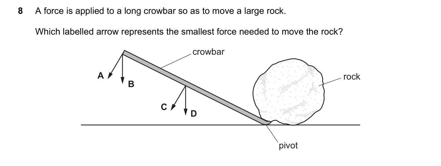 Question 8, November 2016, 0625 Paper 12