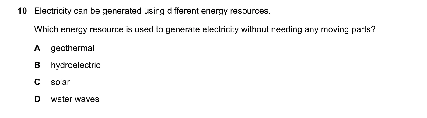 Question 10, November 2016, 0625 Paper 12