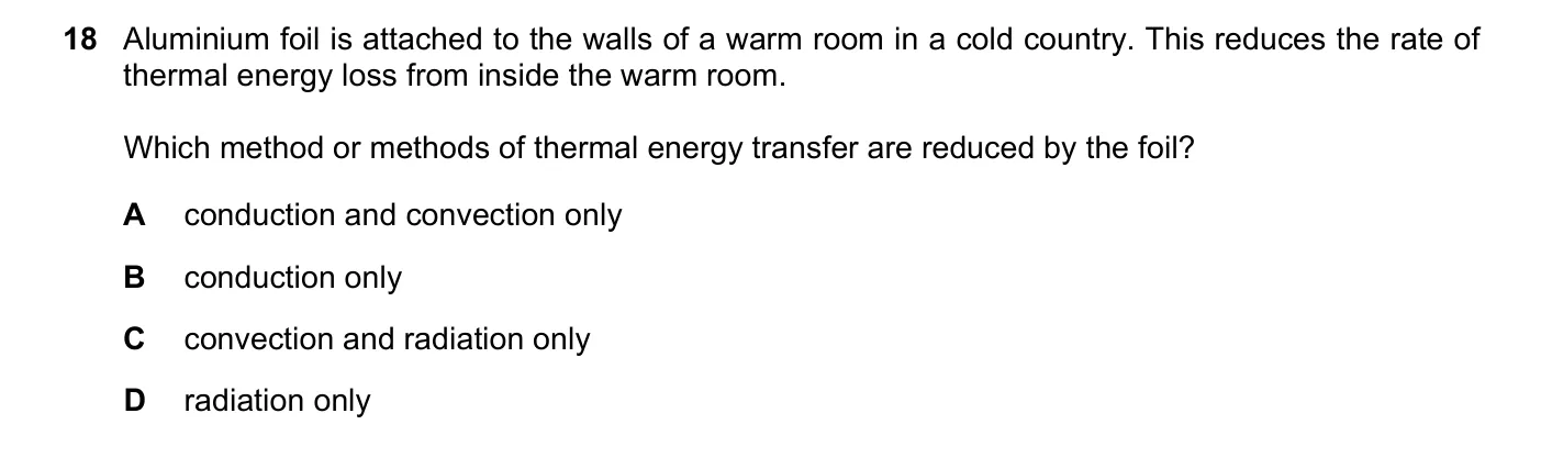 Question 18, November 2016, 0625 Paper 12