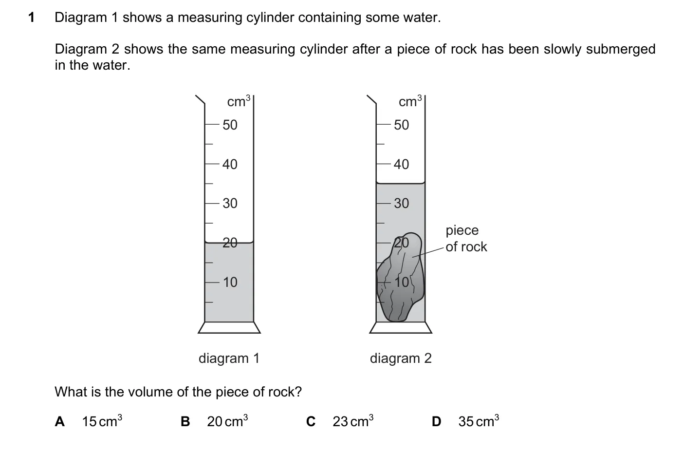 Question 1, November 2016, 0625 Paper 13