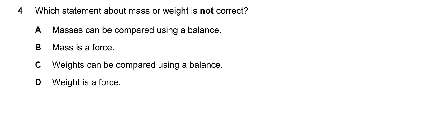 Question 4, November 2016, 0625 Paper 13
