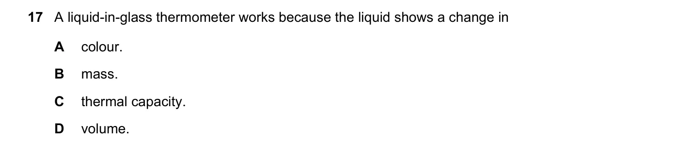 Question 17, November 2016, 0625 Paper 13