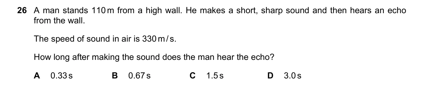 Question 26, November 2016, 0625 Paper 13