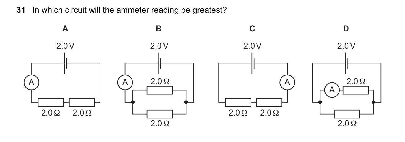 Question 31, November 2016, 0625 Paper 13