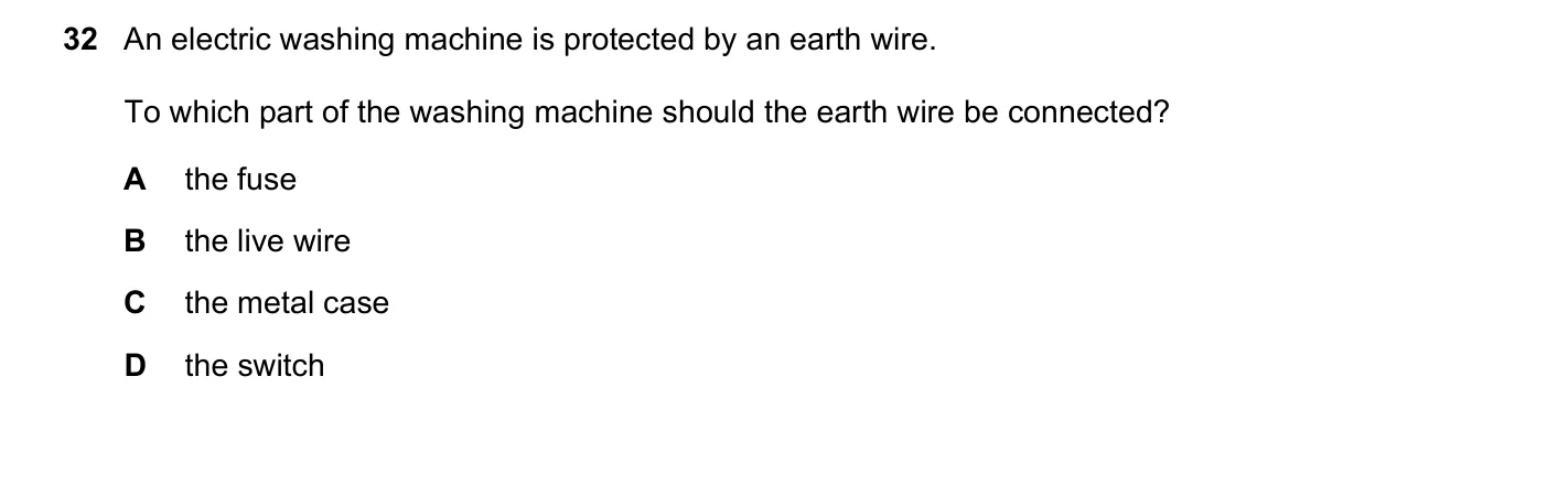 Question 32, November 2016, 0625 Paper 13