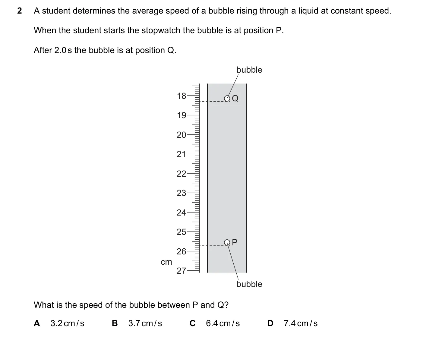 Question 2, June 2017, 0625 Paper 12