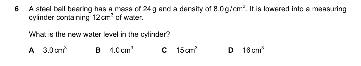 Question 6, June 2017, 0625 Paper 13