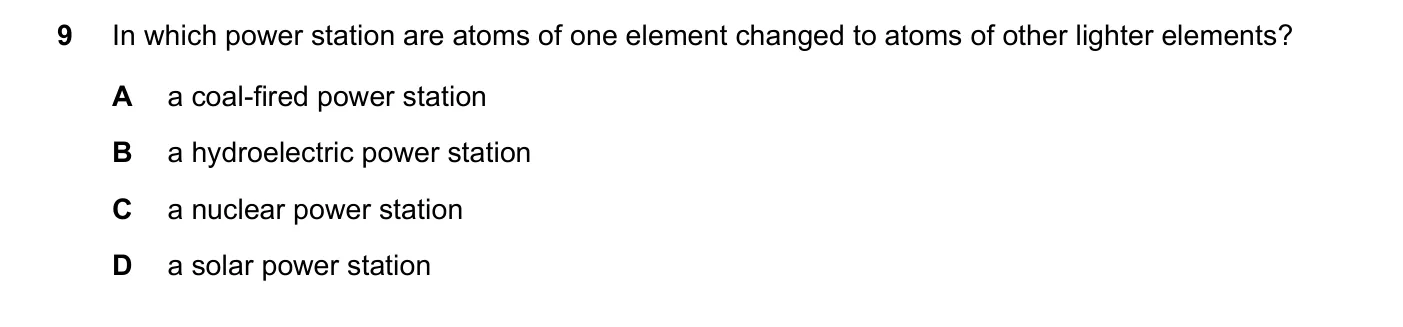 Question 9, June 2017, 0625 Paper 13