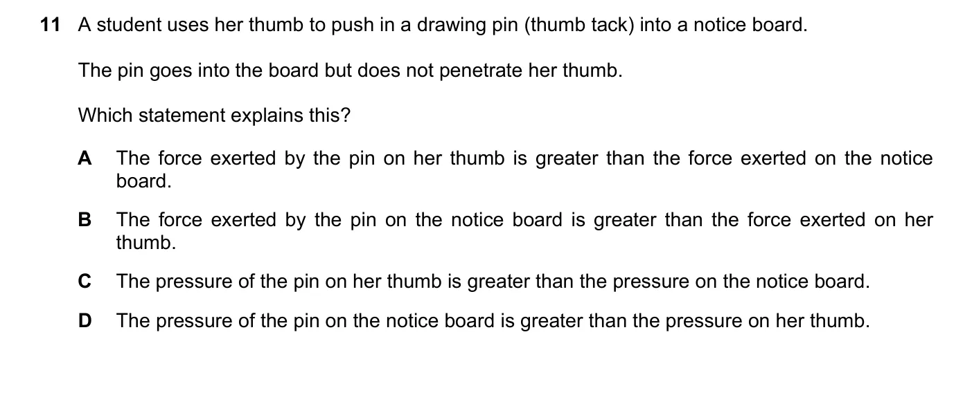 Question 11, June 2017, 0625 Paper 13