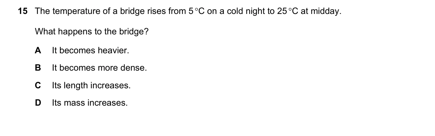 Question 15, June 2017, 0625 Paper 13