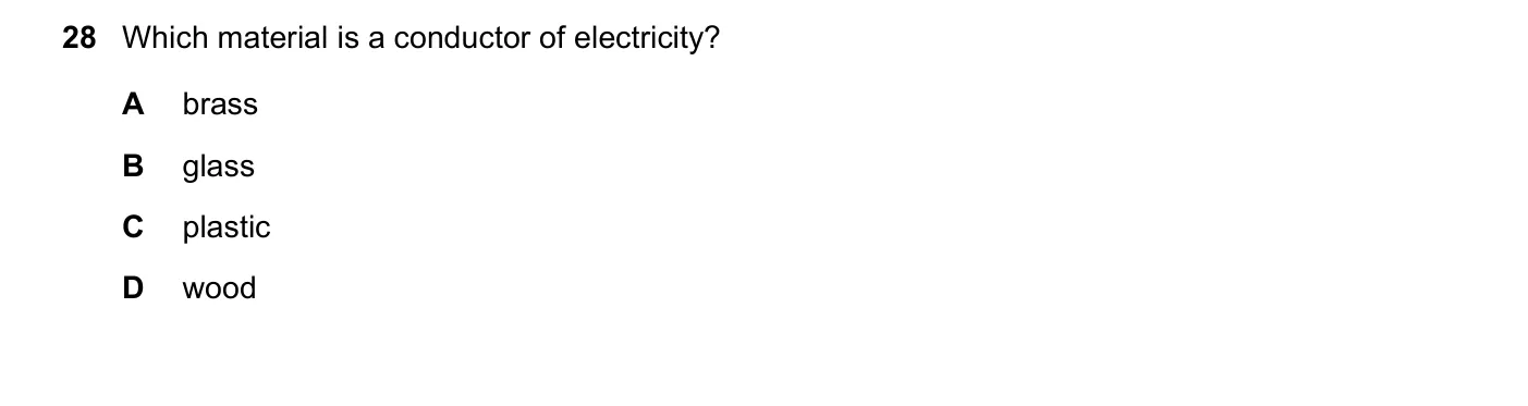 Question 28, June 2017, 0625 Paper 13